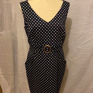 Tahari ASL polka dotted dress